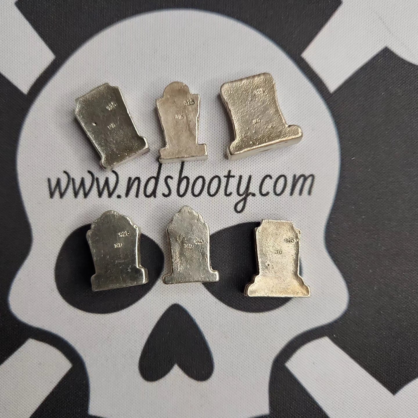 .925 Mini Tombstone Set Trinkets - Handcrafted