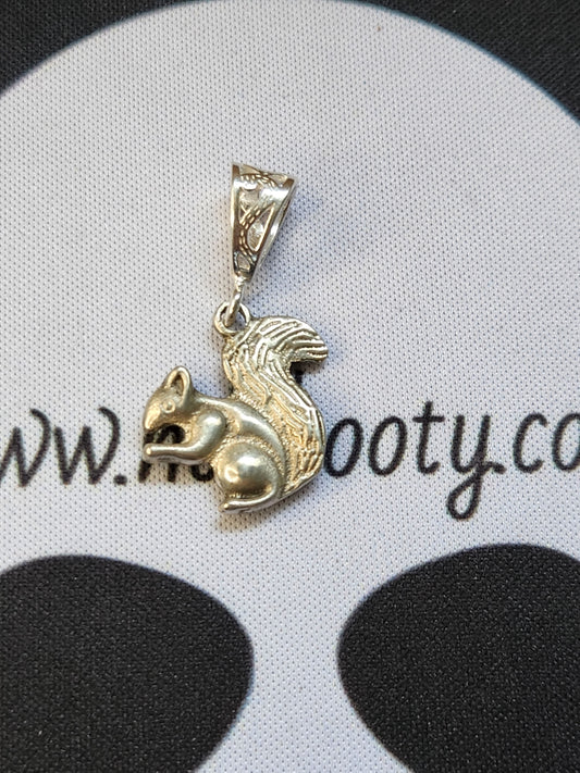 .925 Sterling Silver Squirrel - Handmade