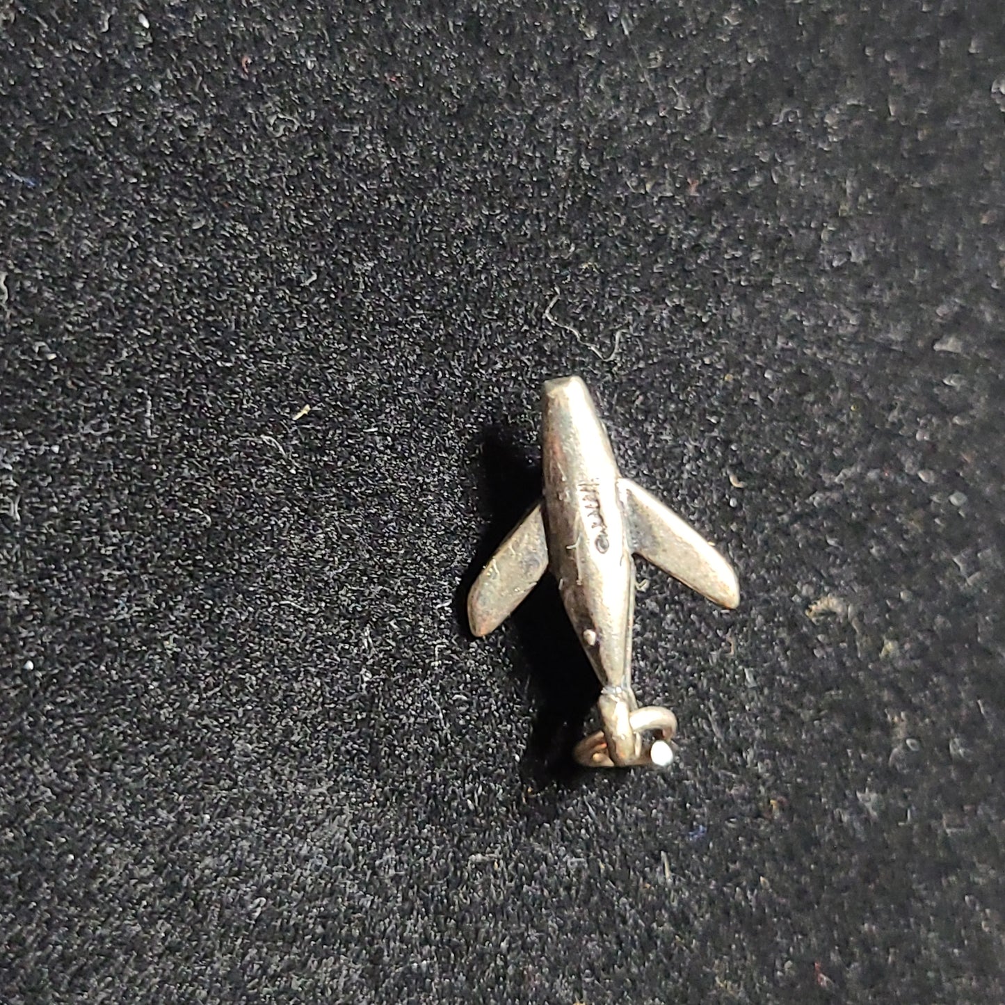 .925 Sterling Silver Airplane Charm