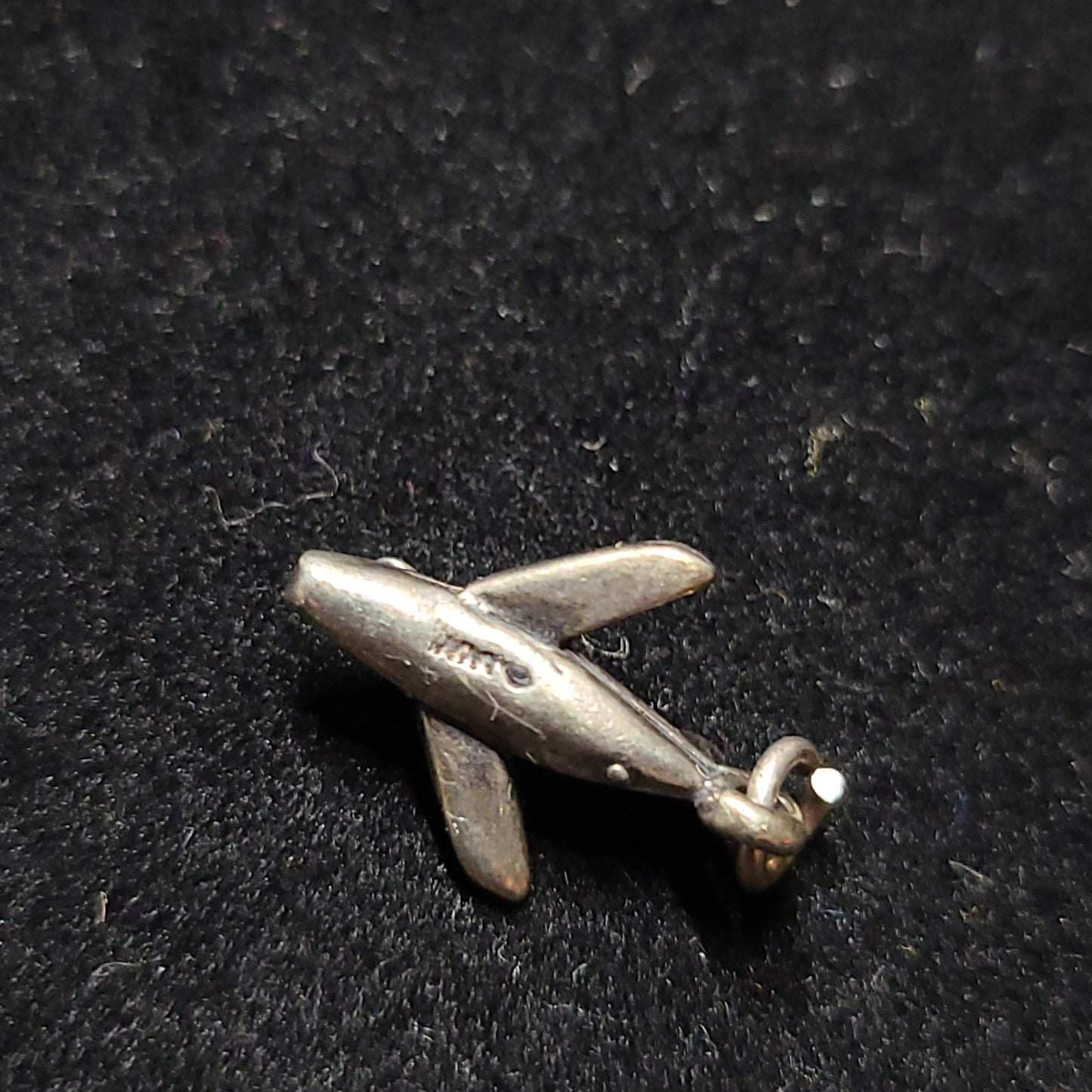 .925 Sterling Silver Airplane Charm