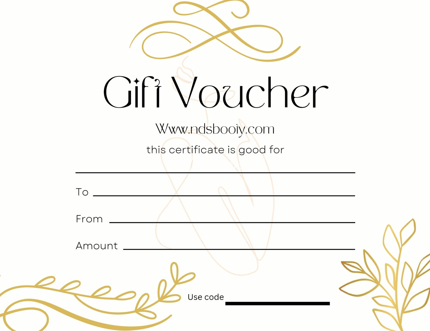 Gift certificate