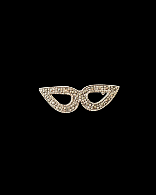 .925 Masquerade Brooch w/ Marcasite