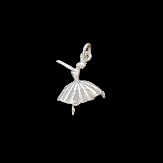 .925 Sterling Silver Ballerina Charm