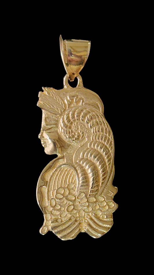 14k Gold Lady Fortuna - Handcrafted